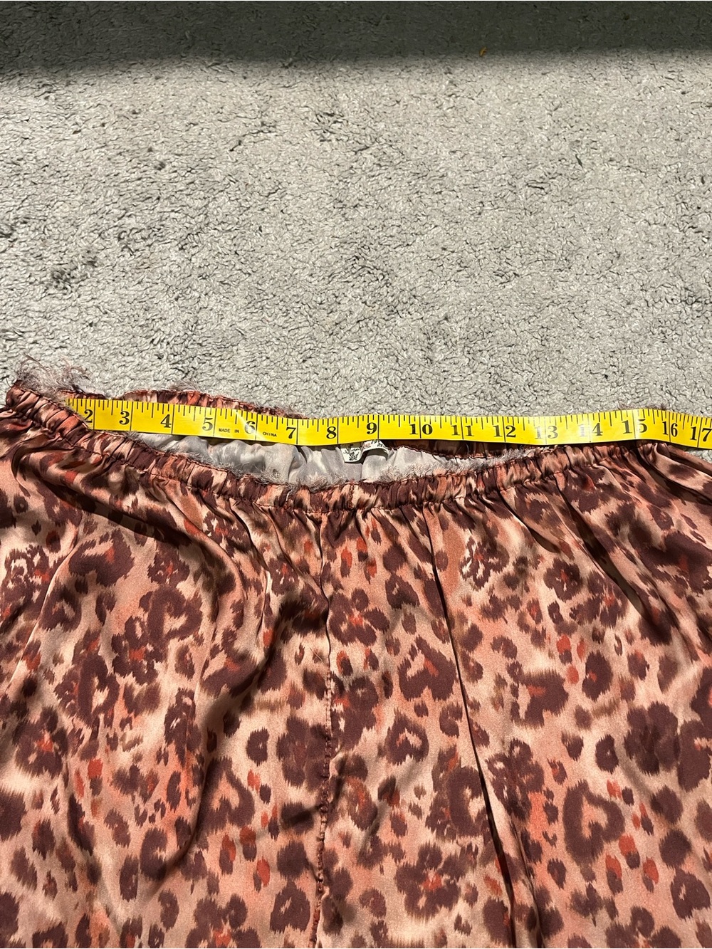 Free People Intimately Free Dreamy Days Leopard Print Wide-Leg Satin Pants - Picture 15 of 16